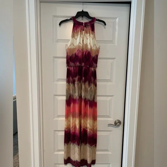 chinese dress ladies London Times Apparel Criss Cross Halter Neck Maxi Dress 16 main image 1